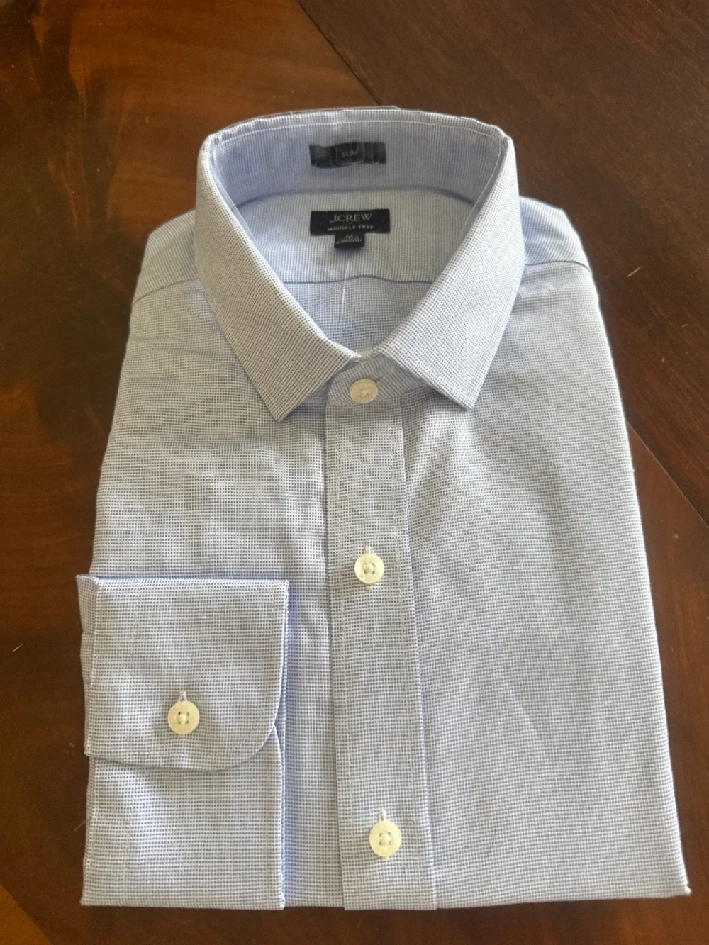 Men’s J Crew long sleeve dress shirt medium blue